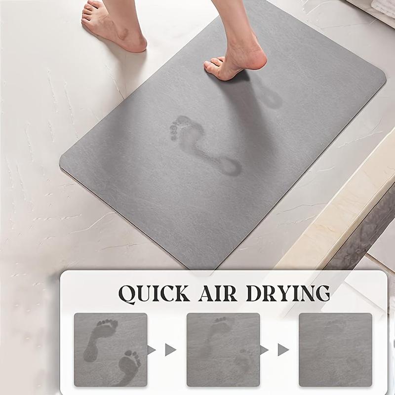 Non-slip Bath Mat, 1 Count Soft Absorbent Bathroom Mat, Machine Washable Bathroom Rug, Bathroom Accessories for Home Bathroom Dormitory Hotel