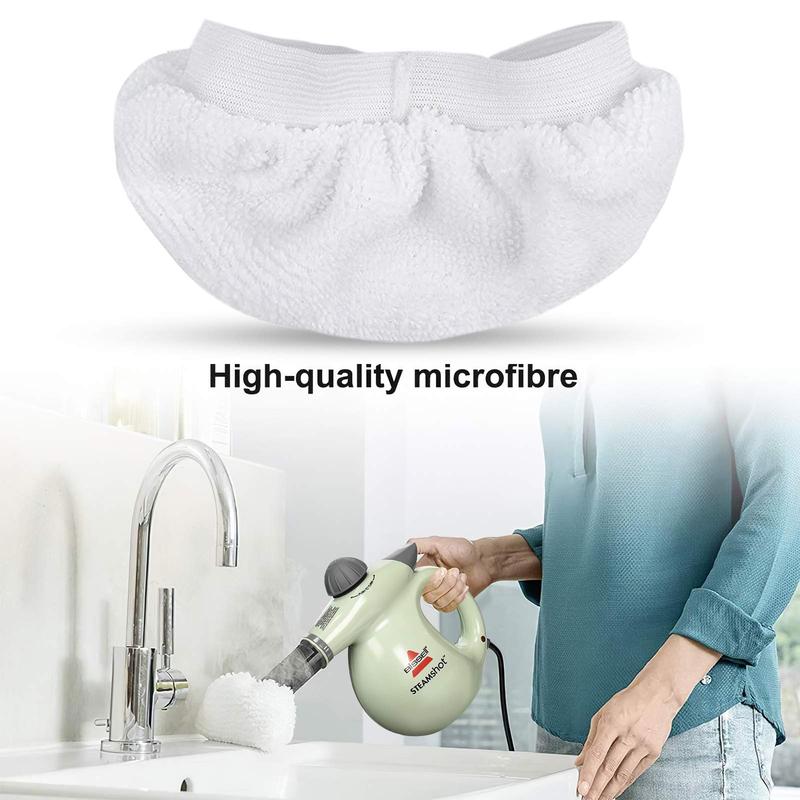 KEEPOW Universal Microfiber Cloths for Handheld Steam Cleaner, Compatible with Bissell Steam Shot With Washable Rags Cleaning