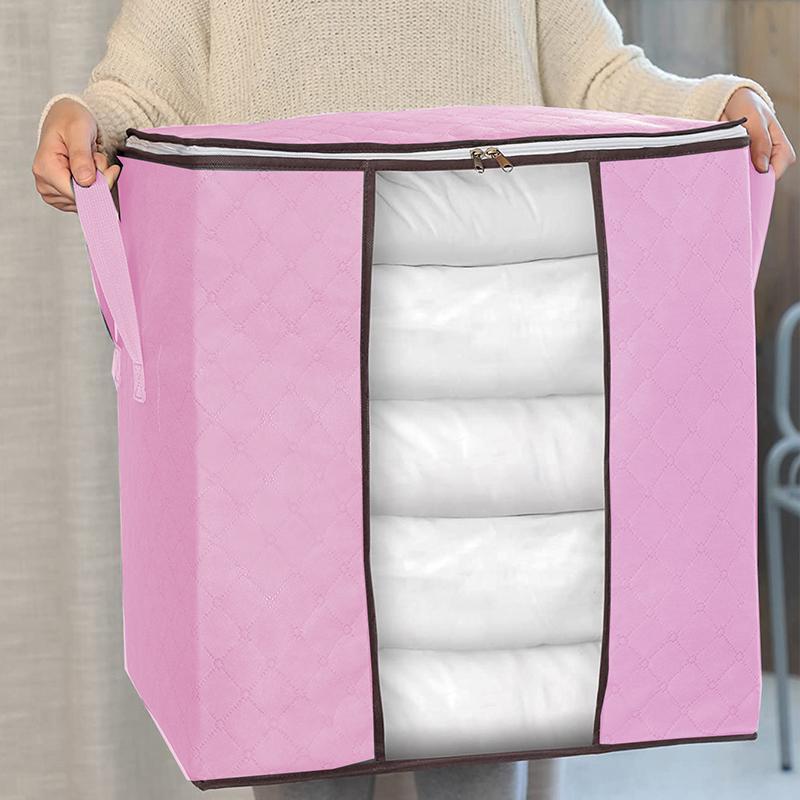 5pcs Large Capacity Multiple Size Clothes Storage Box, Quilt & Clothes Storage Organizer, Clothes Storage Bag