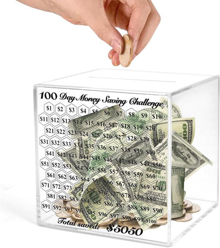 Adult Money Box, Indestructible Money, Clear Acrylic Money, Security Decor Ornaments