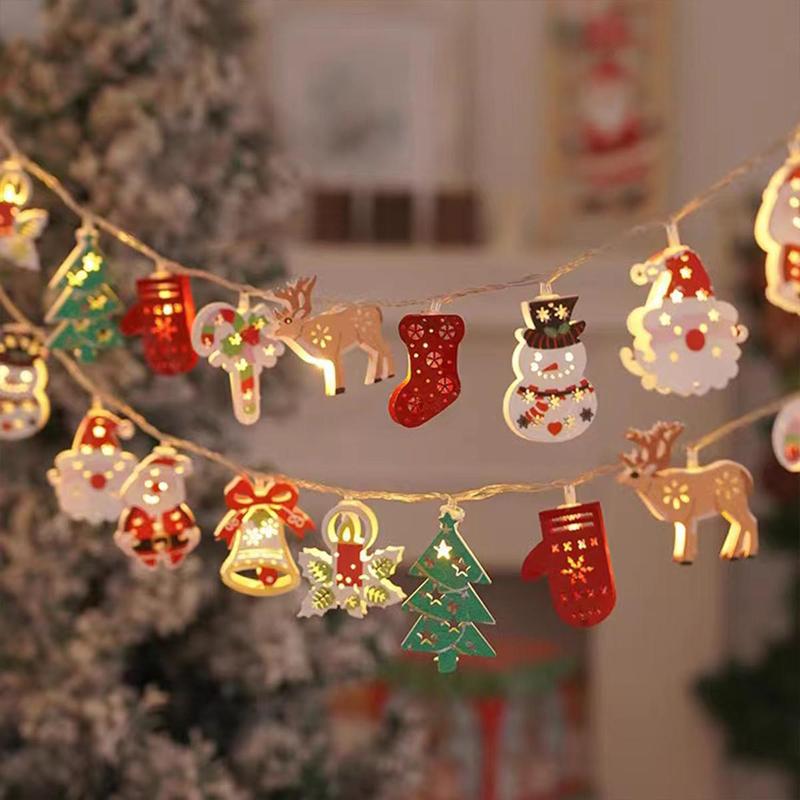 Christmas Led Decorative Light, 1 Count Mixed Color Cartoon Decorative Light, String Light  Ornaments for Christmas Tree Home Party