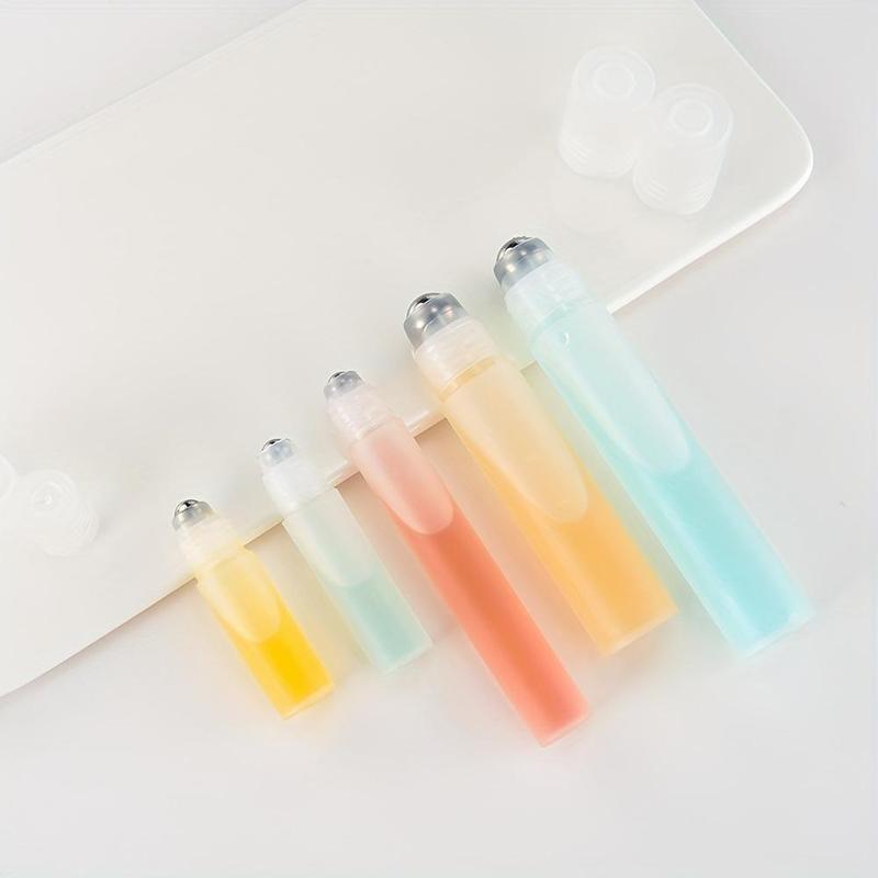 Refillable Essential Oil Roller Bottle, 10pcs set Clear Roller Ball Bottle, Storage Bottle for Travel and On-the-go Aromatherapy