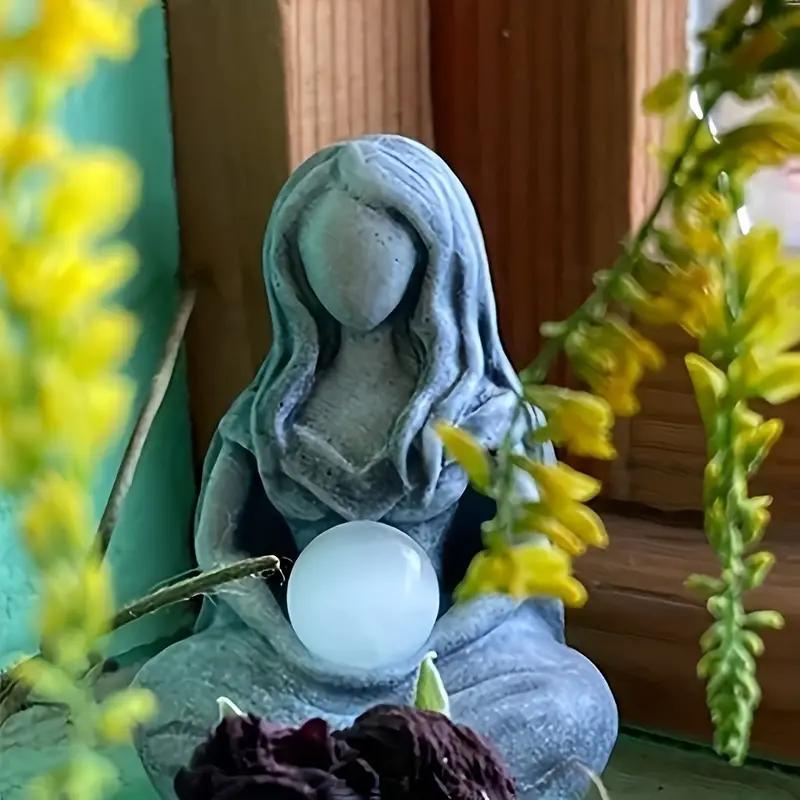 Moon Goddess Statue, 1 Count Creative Resin Ornament, Home Decor for Living Room Bedroom Garden Office, Room Decor, Gift for Friend & Family, Halloween Decor