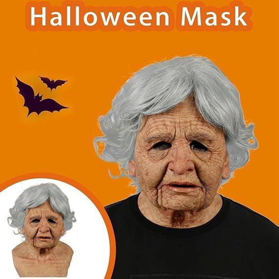 Halloween Masks Realistic Old Man Masks Creepy Human Latex Masks, Scary Wrinkle Masks Halloween Role Play Masks Party Props, Halloween Decorations