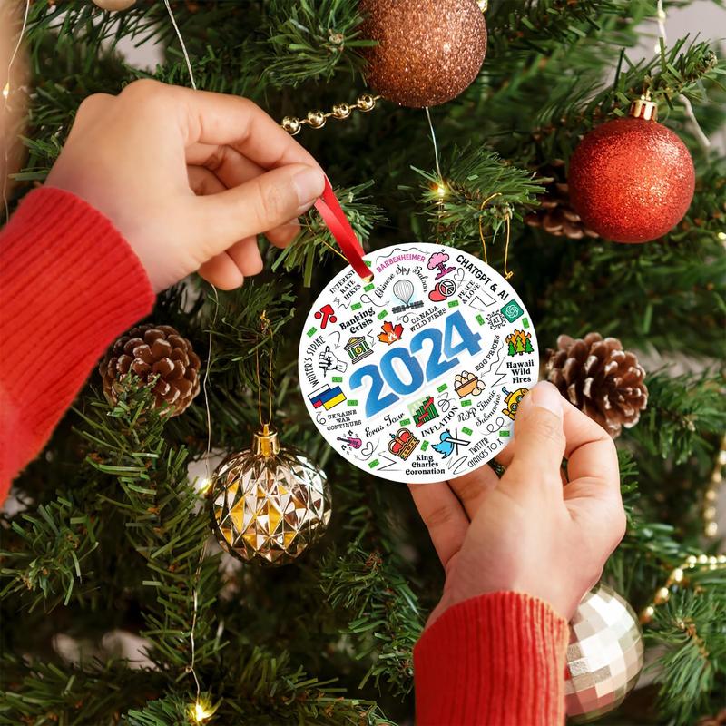 2024 Christmas Ornament, Year In Review 2024, Cute Christmas tree decorations, Year to Remember Ornament