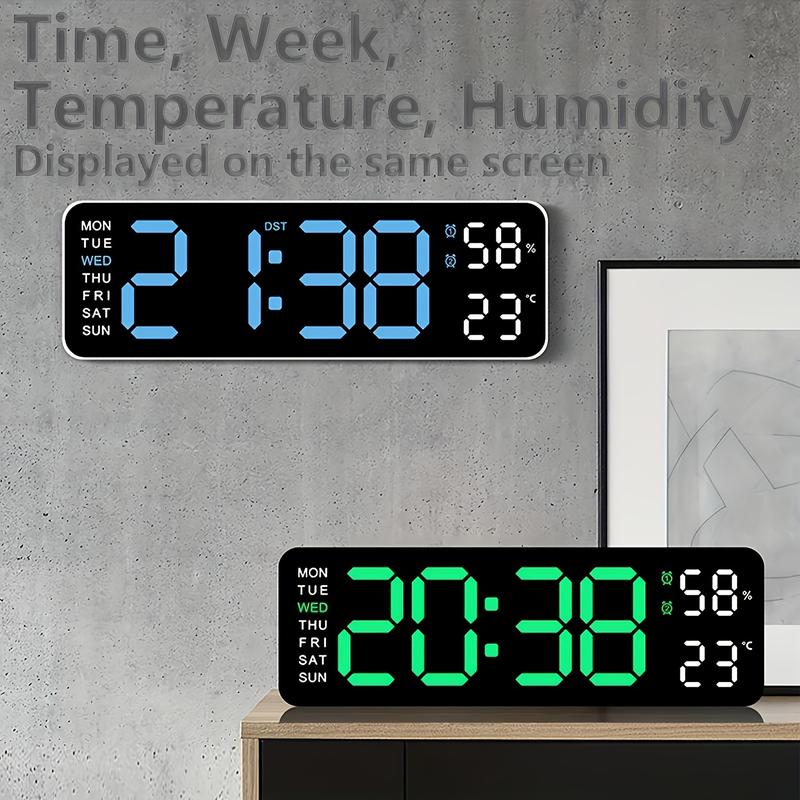 Digital Wall Clock Large Display, 9