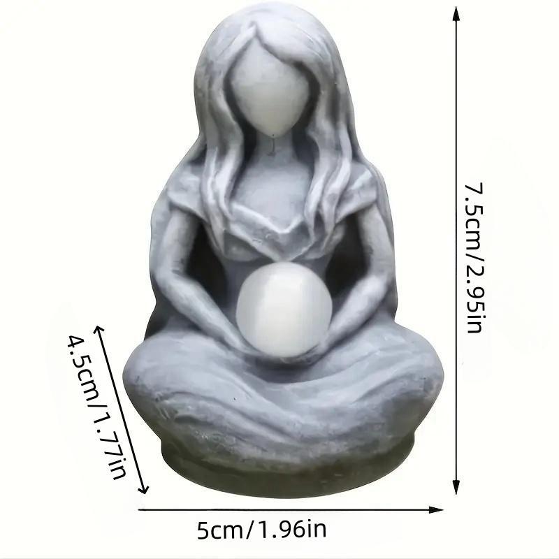 Moon Goddess Statue, 1 Count Creative Resin Ornament, Home Decor for Living Room Bedroom Garden Office, Room Decor, Gift for Friend & Family, Halloween Decor