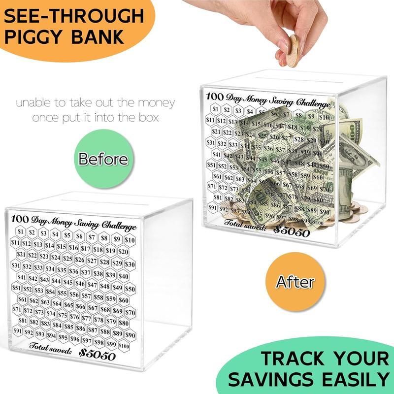 Adult Money Box, Indestructible Money, Clear Acrylic Money, Security Decor Ornaments