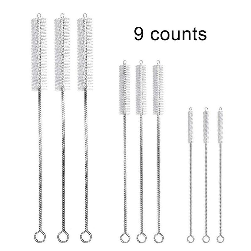 Straw Cleaning Brush Set, 1 Set Long  Cleaning Brush for Straws, Water Bottles, Duckbill Cups, Pipes, Tubes, Kitchen Cleaning Tools for Home Dormitory Office