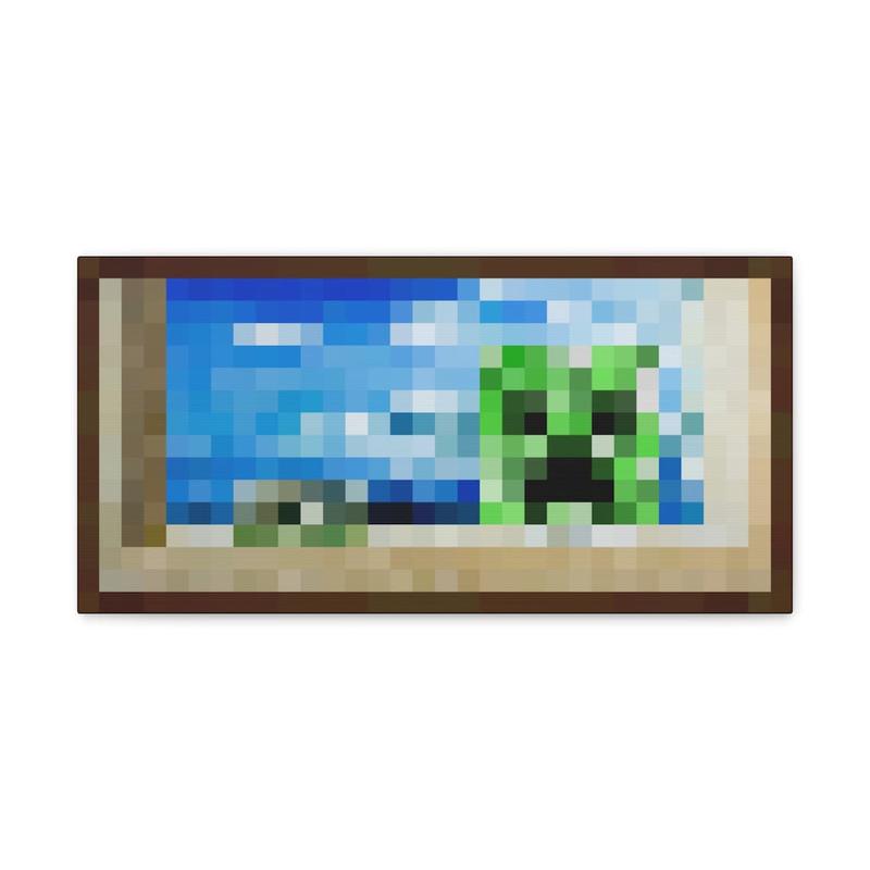 Minecraft Creeper Painting Trending Gift Wall Art Room Decor Unframed Poster