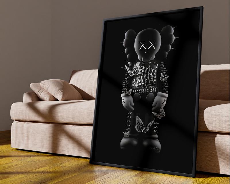 KAWS Poster Set of 3, Printables Minimalist Hypebeast Kaws Figure Poster, Kaws Poster Print, Kaws Wall Art, Graffiti Kaws,