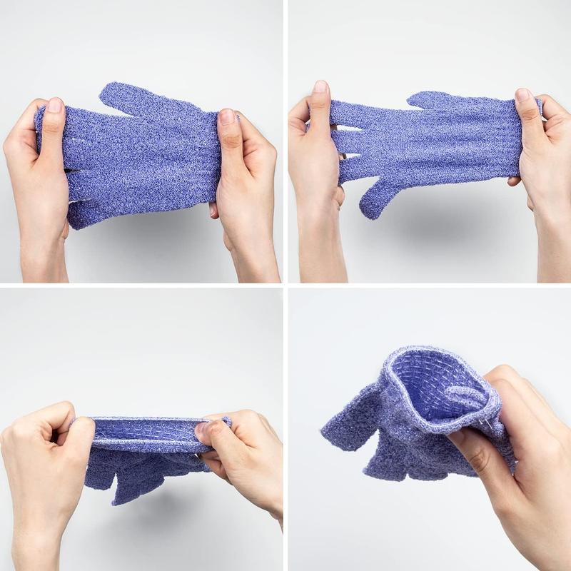 30 Count Exfoliating Gloves for Shower, 15 Colors Body Exfoliator Glove with Hanging Loop, Scrub Exfoliate Glove Mitt Bath Face Spa Hand Scrubber Wash Deep Scrubbing Dead Skin for Women Men Personal Personal