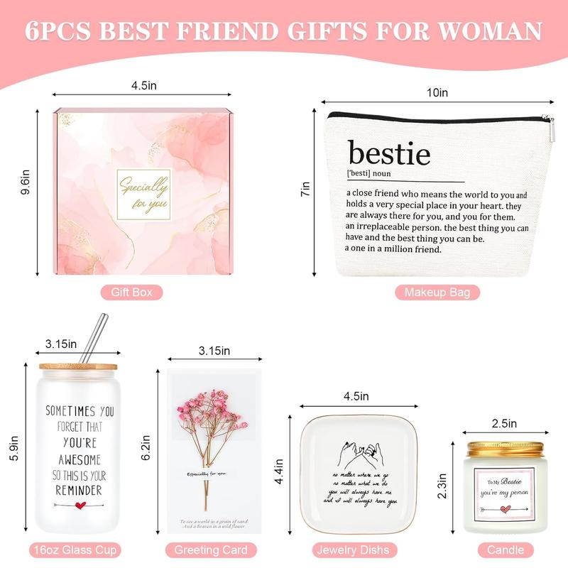 Friend Birthday Gifts for Women, Friendship Gifts for Women BestFriend Gifts Bestie Gifts for Women  Gifts for  Friend Woman Birthday Gift Basket for Women Female Soul Sister BFF