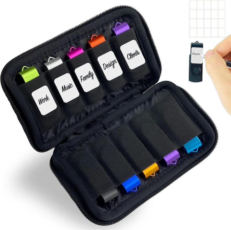 Flash Drive Case USB Storage Case  USB Holder Storage Bag,  Accessories Organizer for USB Flash Drive, USB Case, Thumb Drive Caes, Jump Drive Case, USB Organizer