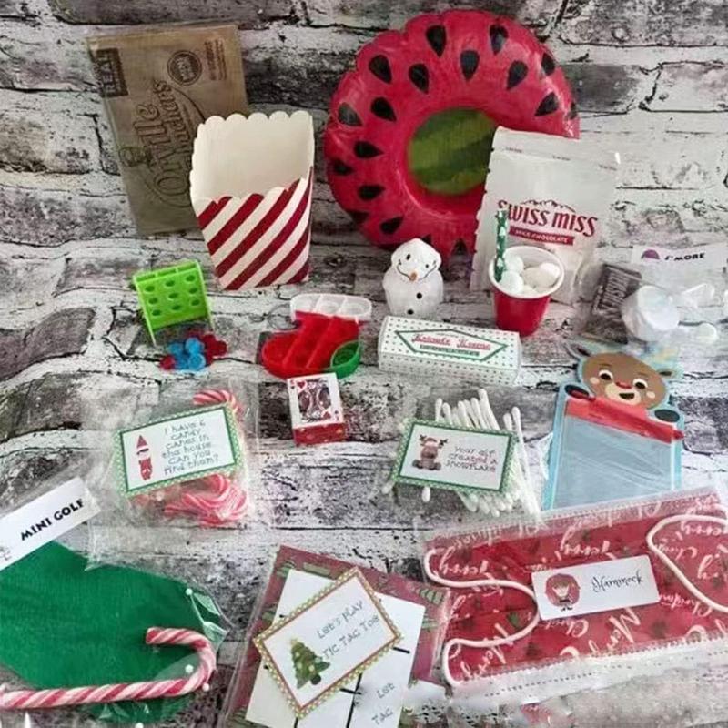 2024 Elf Kit 24 Days Of Christmas, Elf Kits For Christmas,Elf On The Shelf 24 Day Kits, Christmas Activities, Christmas Countdown Gift Set