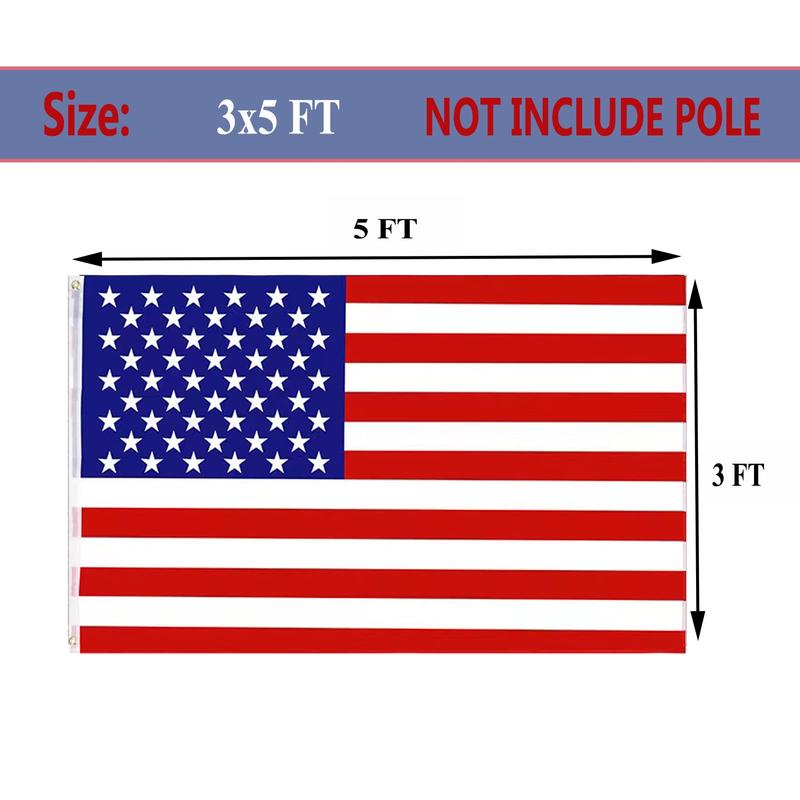 Mexico Flag x America Flag   US Flag 3x5 Flag, Men's Room Flag Durable Polyester for Indoor Outdoor Display - Banners Pack