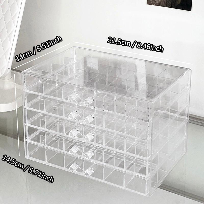 Layers Plastic Dustproof Jewelry Box, 1 Count Jewelry Storage Box, Transparent Large Jewelry Storage Display Case, Multi-layer Jewelry Earrings Rings Necklaces Bracelets Pendants Organizer