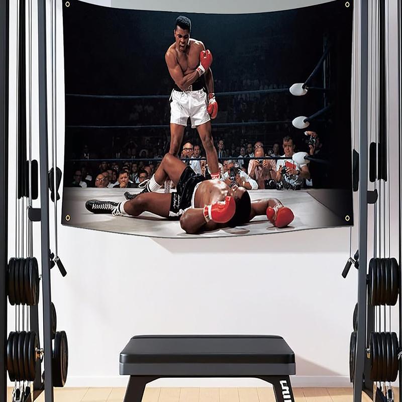 Muhammadd Ali Boxing Sports 3x5Ft Flag Tapestry for Wall Hanging College Dorm Room Man Cave Decorations Bedroom Living Room Banner