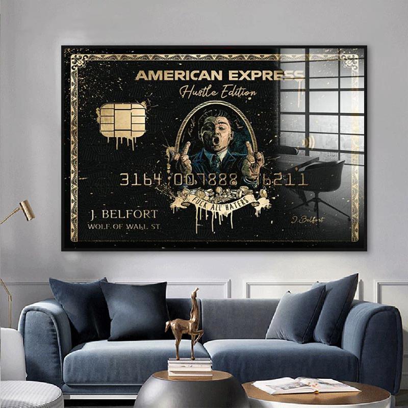 American Express Wall Street Wolf Classic Graffiti Movie Poster 