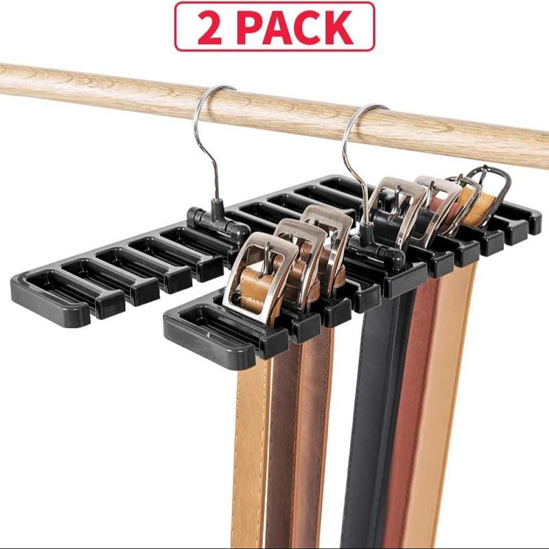 Belt Hanger, 2 Counts set Belt Storage Organizer, Closet Tie Racks Hangers for Home Office Dormitory