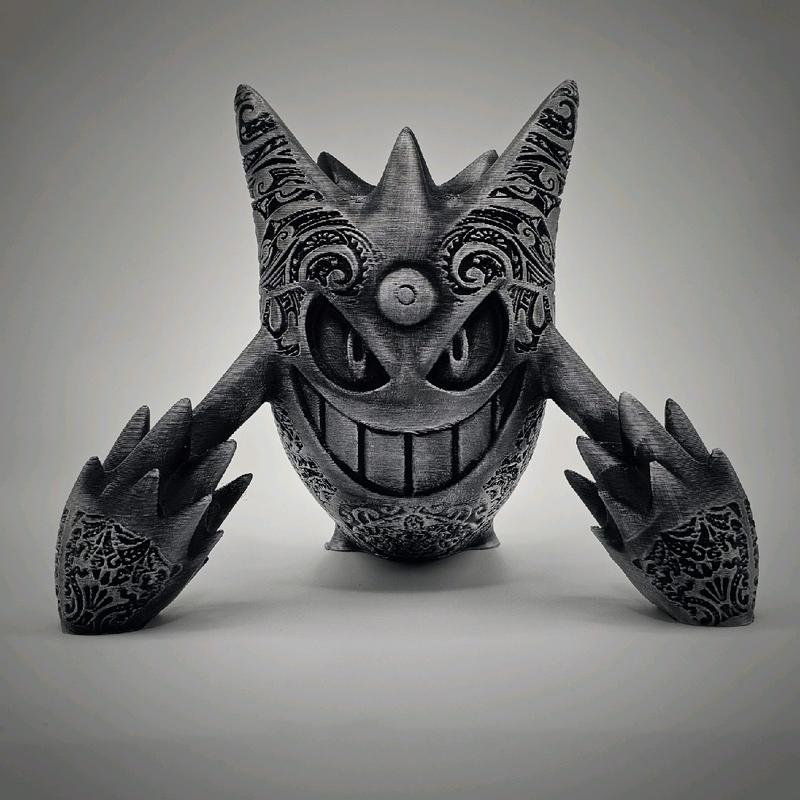 Mega Gengar 3d Printed Pokemon Statue