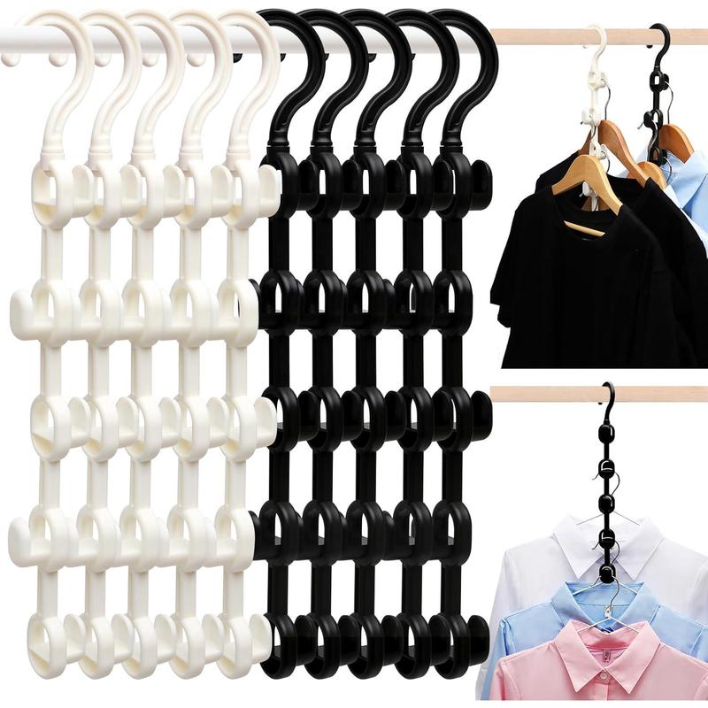 Closet Organizers and Storage,Upgraded Organization and Storage Clothes Hanger,10 Pack College Dorm Room Essentials,Sturdy Space Saving Hangers for Thick Clothe Hanging Hook