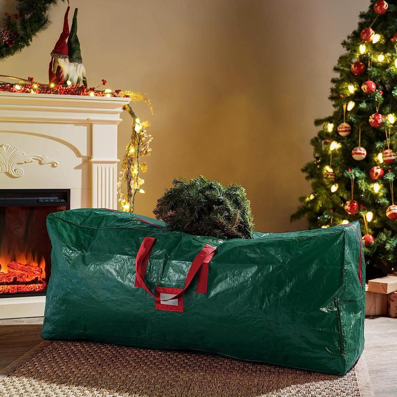 Christmas Tree Storage Bag, 1 Count Waterproof Large Capacity Christmas Tree Storage Organizer with Handle & Zipper, Home Organizer for Indoor & Outdoor