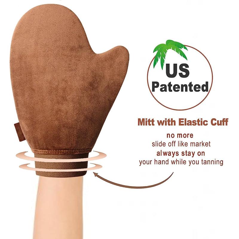 Self Tanner Mitt Applicator - 4 Pack Self Tanning Mitt with Self Tanning Glove for Self Tan Mitt, Back Applicator, Mini Self Tan Glove, Exfoliating Mitt, Tanning Mitts Self Tanner Glove Accessories Set