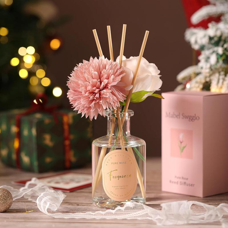 Christmas Gifts for Women Mom and Best Friends,Birthdays Gift Baskets for Women,Includes Scented Candle Reed Diffuser Fuzzy Socks Snow Globe Decor Flowers & More Perfume