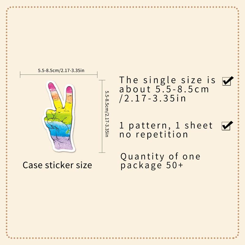 Cartoon Pattern Sticker, 50pcs set Colorful Cute Decorative Sticker, DIY Decals for Phone Case, Computer, Bag, Water Cup, Scrapbook