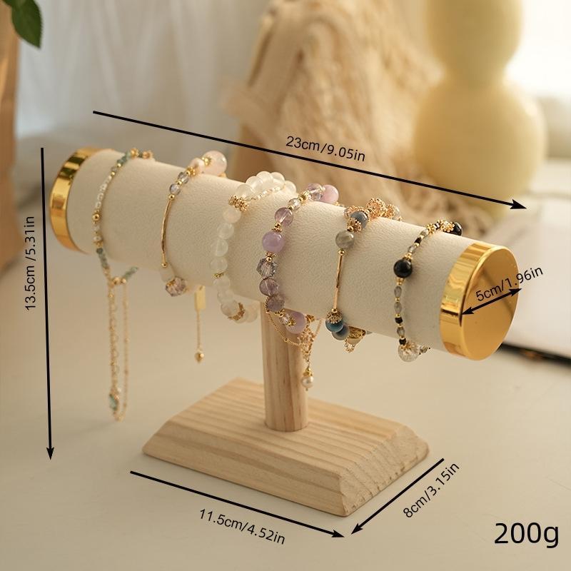 Wooden Jewelry Display Stand, 1 Count Jewelry Bracelet Watch Display Holder, Jewelry Organizer, Home Organizer for Jewelry, Watch, Bracelet