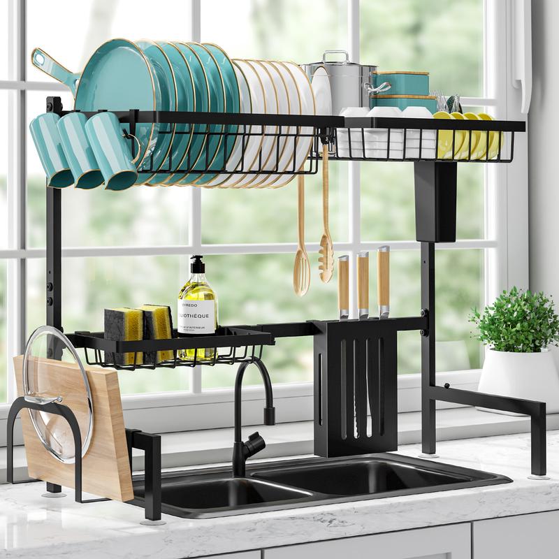 Dish Drying Rack -Large Capacity Stainless Steel Dish Rack  (26.8