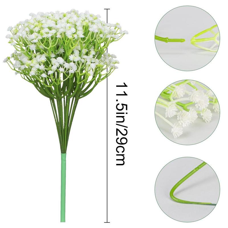 Artificial Baby's Breath Flower, 15pcs pack Faux Gypsophila Flower, Decorative Flower for Home Party Wedding Anniversary Festival, DIY Accessories