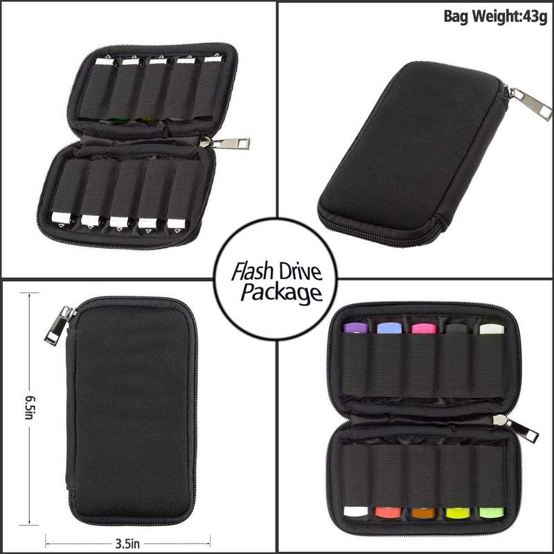 Flash Drive Case USB Storage Case  USB Holder Storage Bag,  Accessories Organizer for USB Flash Drive, USB Case, Thumb Drive Caes, Jump Drive Case, USB Organizer