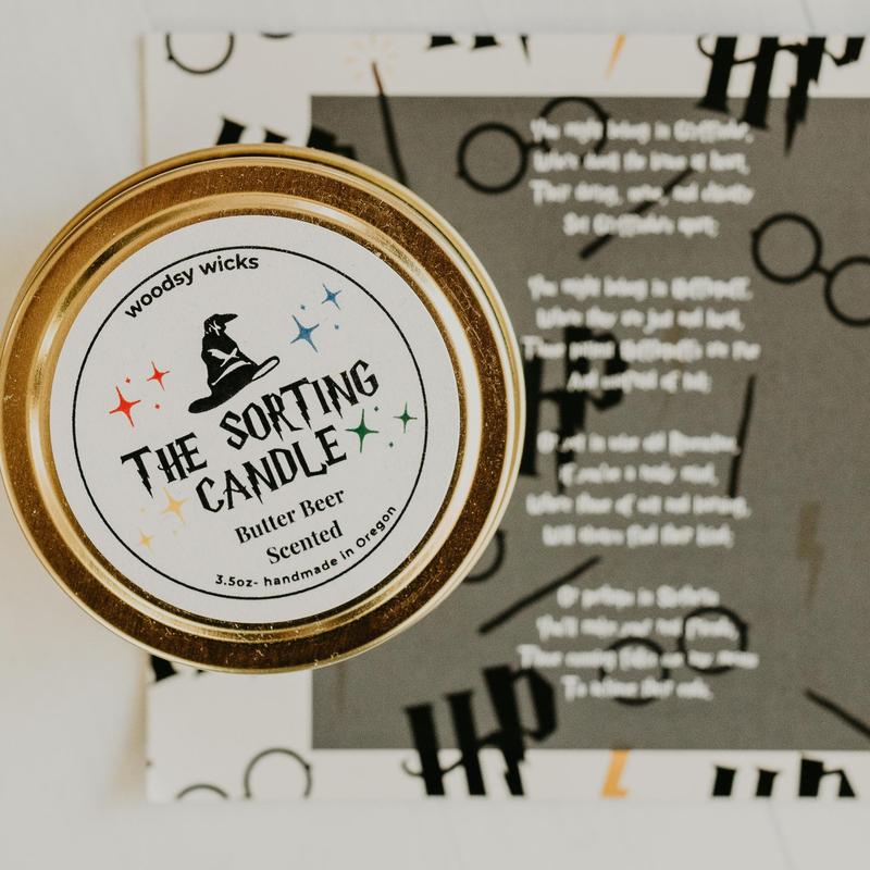 The Sorting Candle - Butter Beer Scented candle