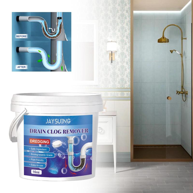 Drain Clog Remover, Toilet Cleaner Sheet, Dissolve Toilet Kitchen Blockage and Unclog Drain Pipe Cleaner, Cleaning Products for Kitchen Bathroom Toilet