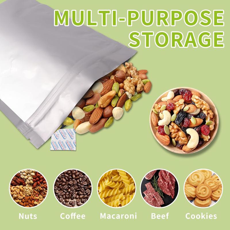 Resealable Bags (10pcs), Smell Proof Bags, Ziplock Bags for Party Favor Food Storage, Household Kitchen Accessories