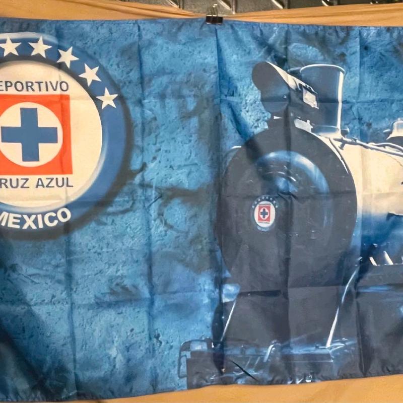 Cruz Azul Soccer Banner - 3x5 Ft, Indoors and Outdoors Soccer Flag la maquina