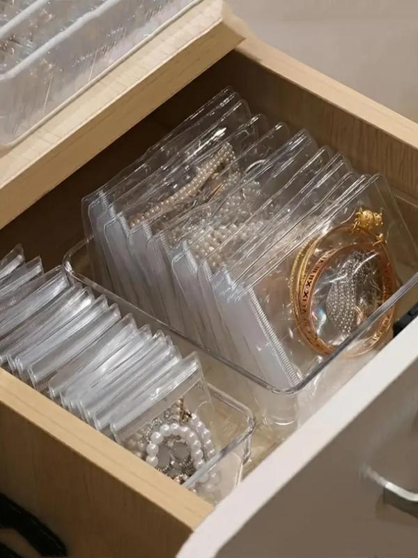 Clear Jewelry Storage Bag Set, Jewelry Protective Bags, Jewelry Organizer, Jewelry Storage Bag for Earrings, Rings, Necklaces, Bracelets