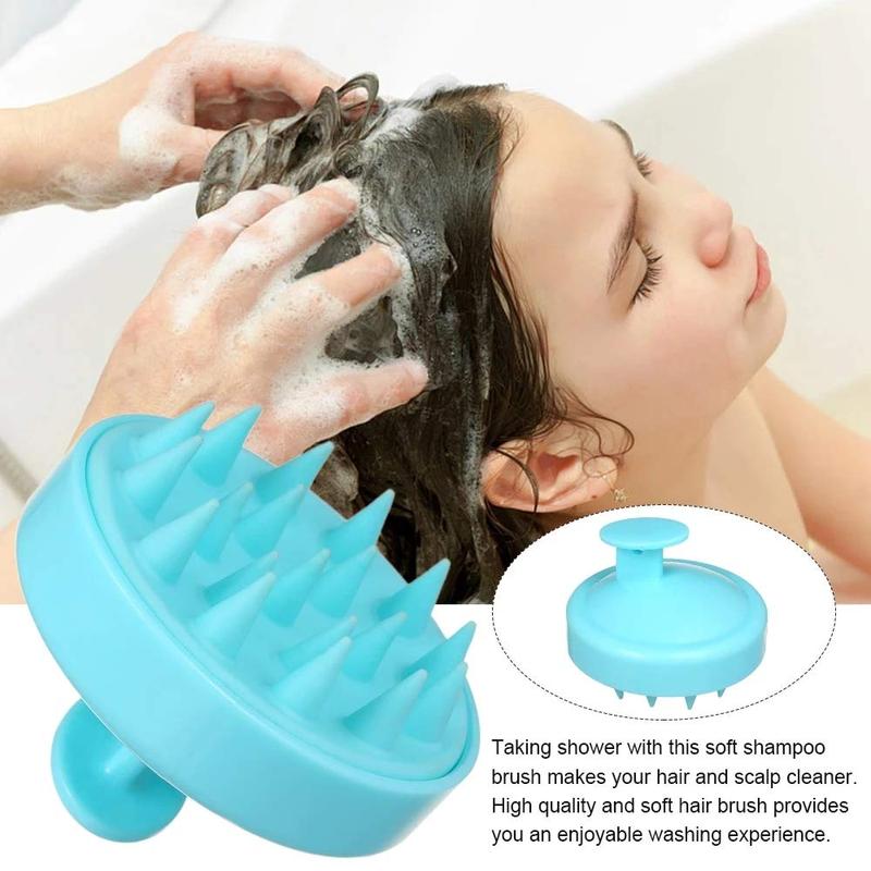 Silicone Scalp Massager Shampoo Brush with Soft Bristles, Scalp Scrubber Hair Brush for Hair Growth & Scalp Care, Head Scalp Massage Brush