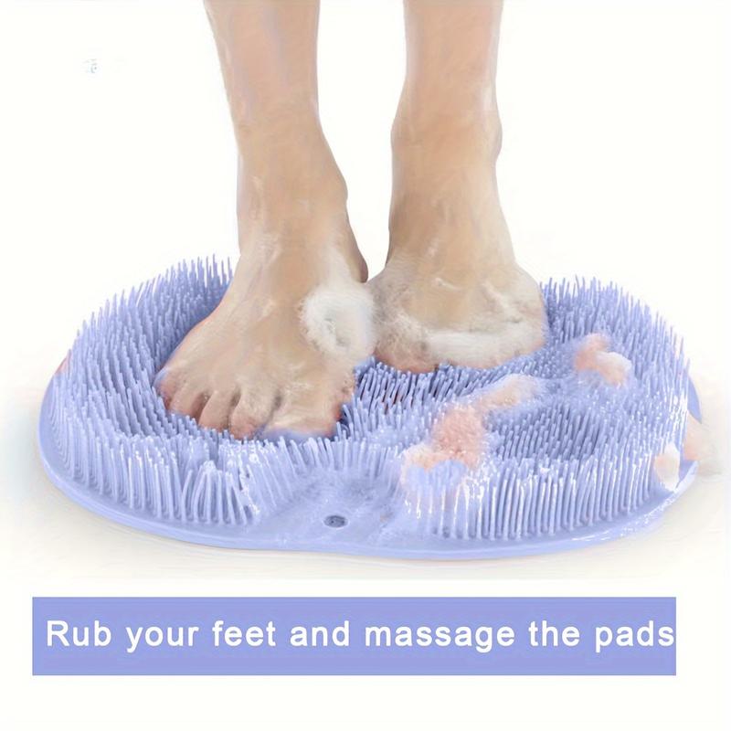 Shower Foot Scrubber Massager with Exfoliation Cushion - Improves Circulation and Cleans Feet - Bathroom Accessories 1pcs