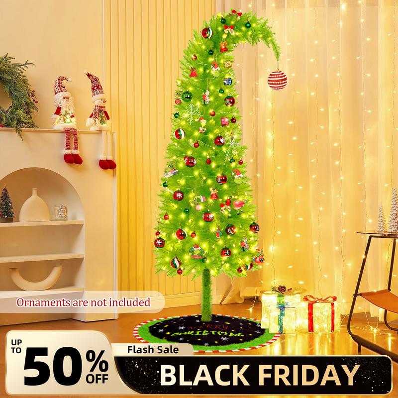 Flocked Green Christmas Tree 6ft | Create a Cozy Winter Wonderland | Perfect Festive Decor for Home, Office & Holiday Parties，Black Friday Deal.