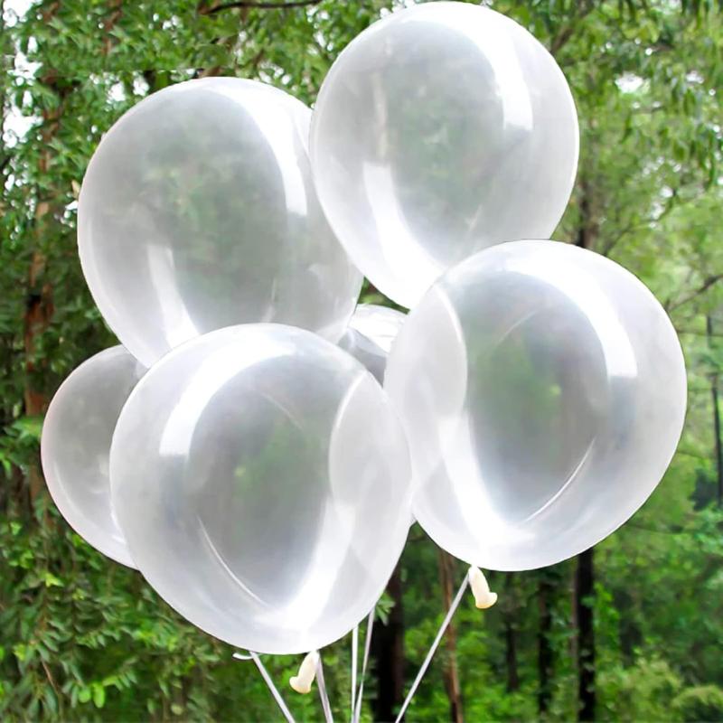 24 count Clear Balloons 18 Inch Big Clear Balloons Latex Giant Clear Balloon  Thick Balloons for Photo Shoot Christmas Birthday Wedding Party Festival Decorations