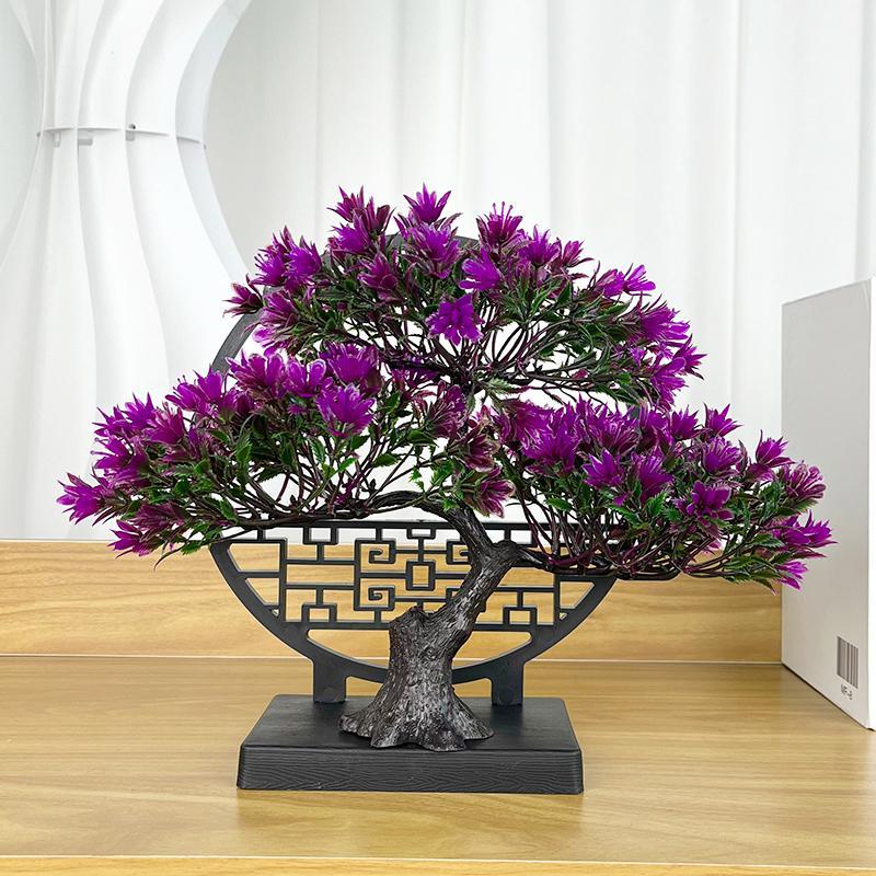 Artificial Plant Ornament, 1 Count Desktop Faux Indoor Plant Decoration, Decorative Plant for Home Living Room Bedroom Dining Room, Home Decor