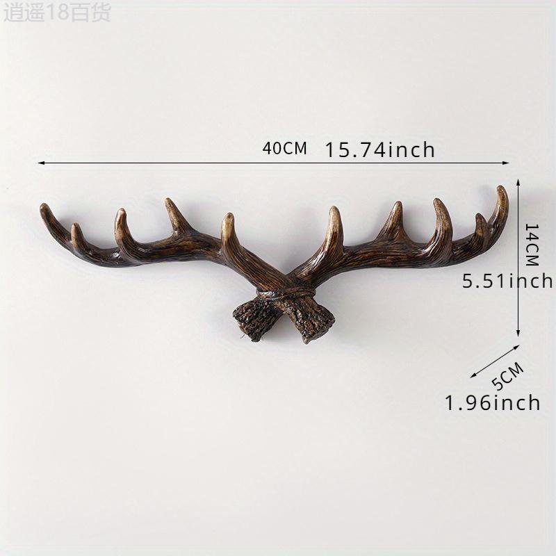 Deer Antler Hooks - Deer Antler Wall Rack - Wall Mounted, Rustic - Entryway, Bedroom, Bathroom - Homeowners, Hunters, Nature Enthusiasts - Stylish Organization & Decoration - Hunt Style, Conquer Clutter! Shelves