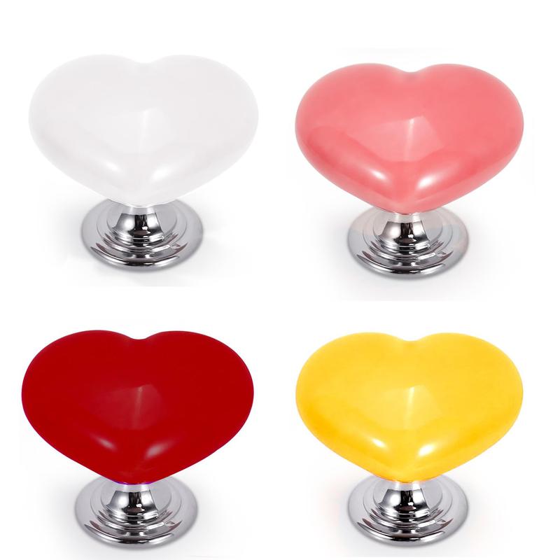 Toilet Button Pusher Heart Shaped Toilet Flush Button Plastic Toilet Button Assistant Top Button with Long Pin Women Toilet Seat Lift Handle Replacement Flush Button Replacement (4 Pcs)