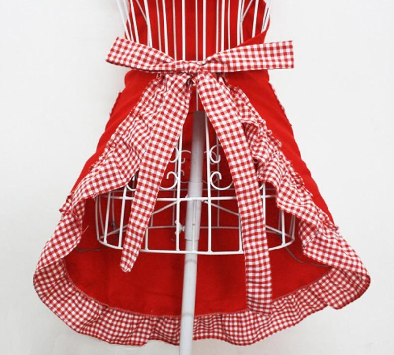 Cute Retro Lovely Vintage Ladies Kitchen Flirty Vintage Aprons for Women Girls with Pockets for Mothers Day Gift