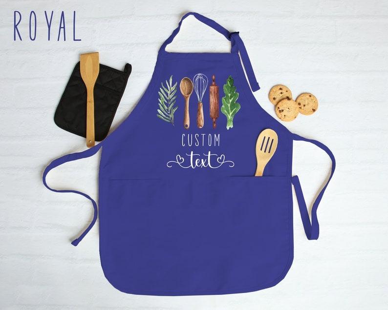 Personalized Apron for Women, Custom Mother's Day Gift, Kitchen Apron for Grandmother, Personalized Gift for Mom, Custom Printed Apron