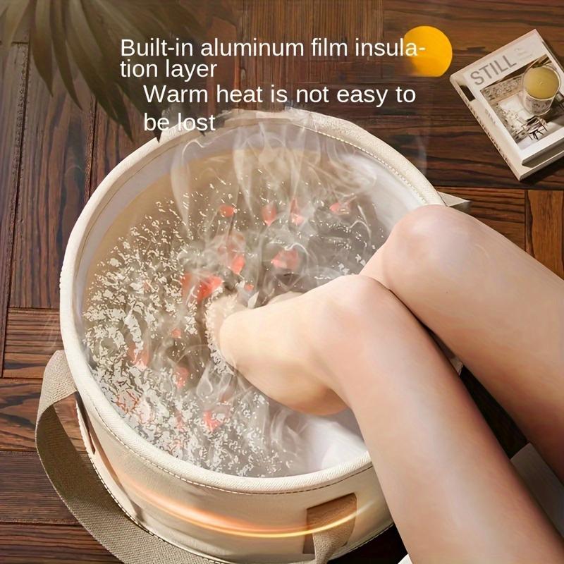 Relaxing Foot Spa Bath - Advanced Temperature Control, Bubble Massage, Heated Water, Soothing Vibration, Ergonomic Design