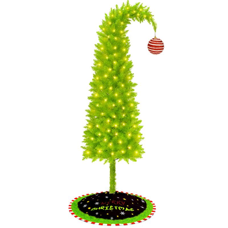 Flocked Green Christmas Tree 6ft | Create a Cozy Winter Wonderland | Perfect Festive Decor for Home, Office & Holiday Parties，Black Friday Deal.